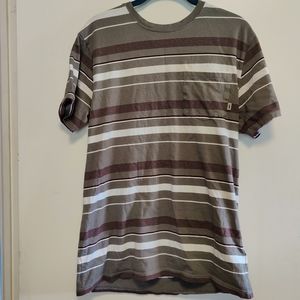 Men's Vans Striped Pocket Tshirt Size Large
